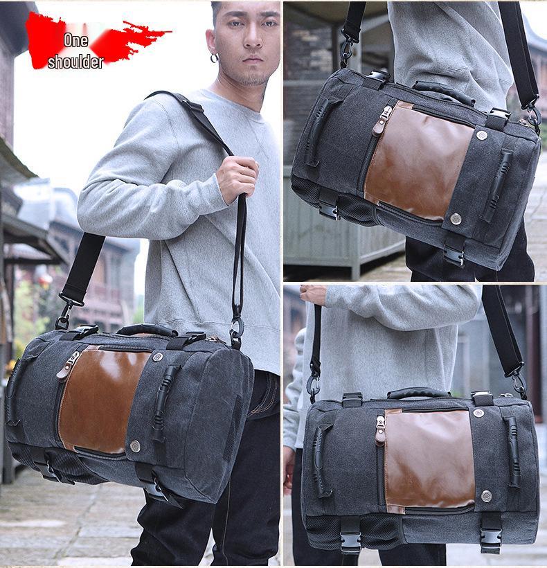Retro Canvas Men's Multifunctional Large Capacity Travel Backpack