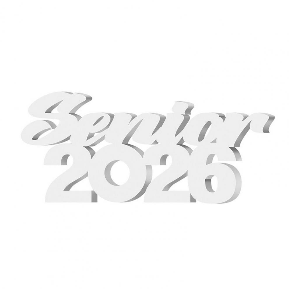 Украшение на выпускной 2026 года Знак  Выпускник 2026  Украшения для выпускного Класс 2026 Фотобутафория Стол для выпускного для выпускников белый
