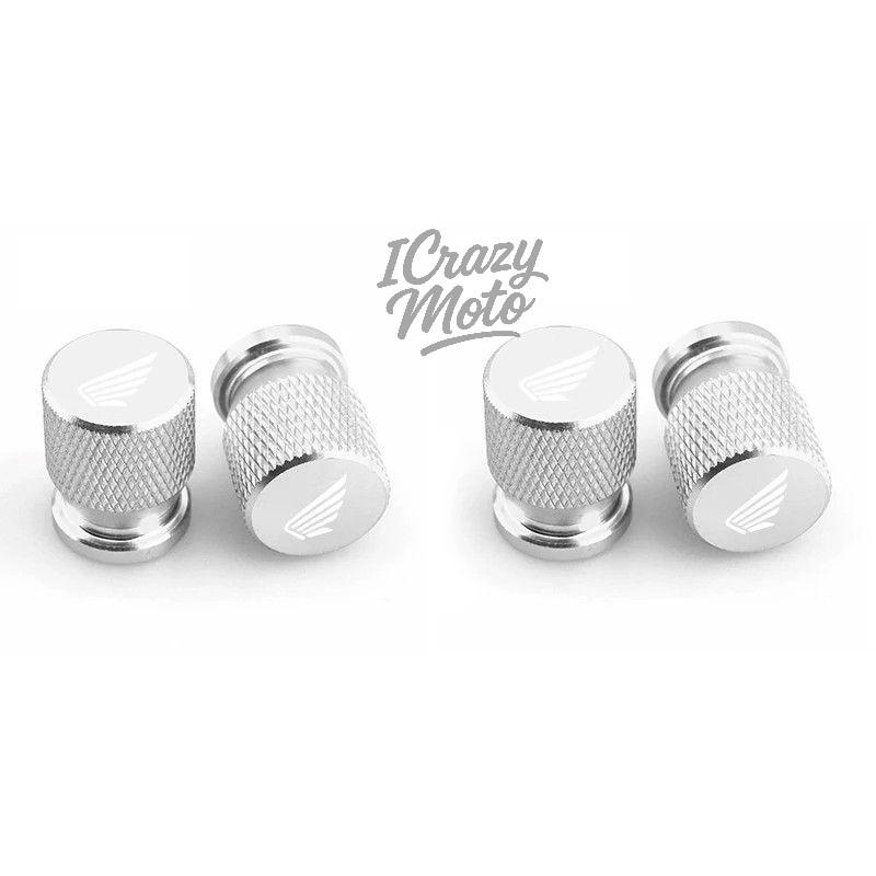 4PCS Alloy Car Wheel Tire Valve Caps Stem Dust Covers For Honda CB400 CB650F CBF CBR250RR CRF SH300 NC750 Motorcycle Accessories