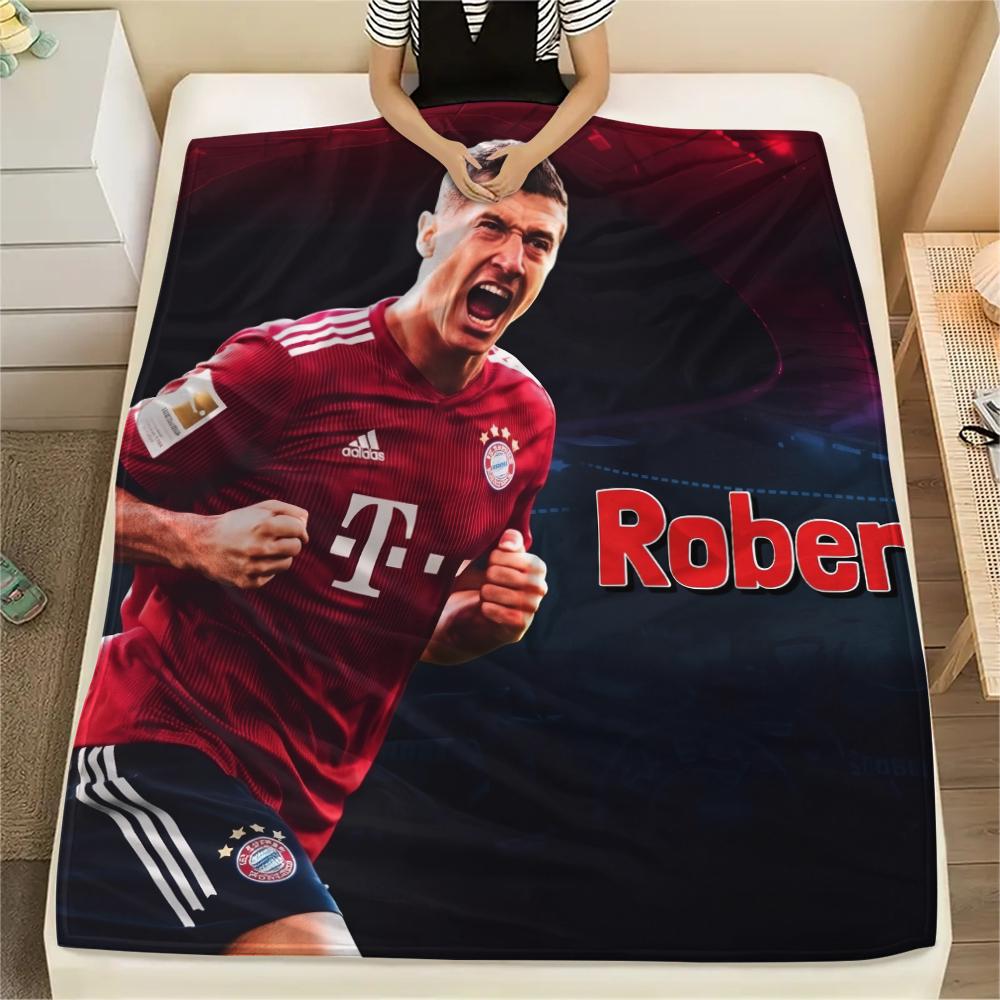 Robert Lewandowski pattern Flannel Blanket, High quality Comfortable for All Seasons, Home Decor, Warmth and Comfort, Perfect for Gifts.