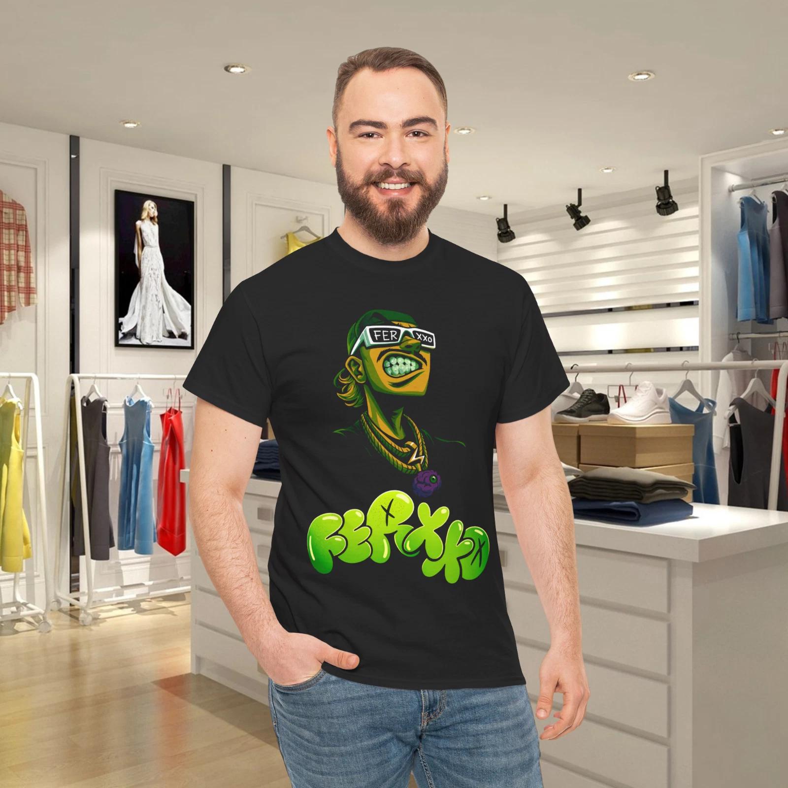 

Urban Graffiti Style Green Character Graphic T-Shirt L