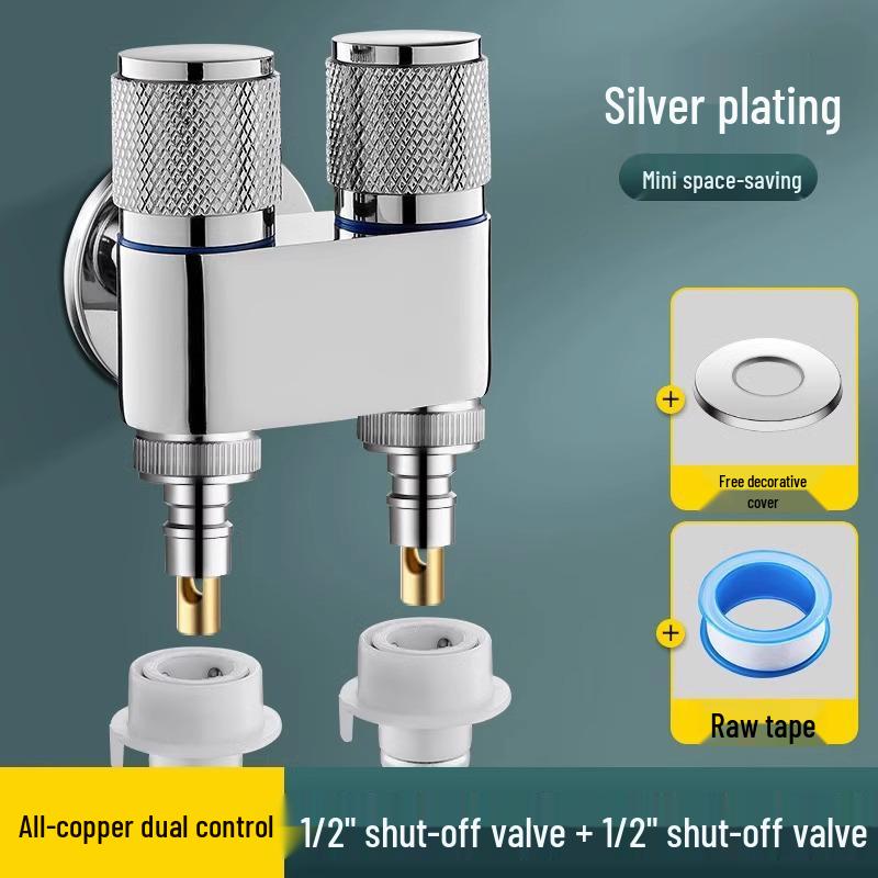 Toilet Spray Gun Set: Dual-Outlet Valve, Booster Water Gun, Feminine Wash