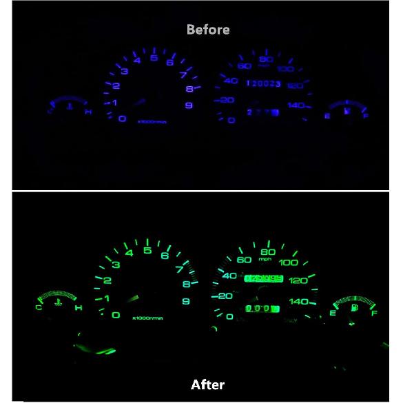

WLJH Extremely Bright Green Dash Instrument Cluster Panel Gauge Lights Bulbs Led Kits for Acura Integra 1986-2001, Pack of 8 зелёный