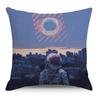 Wish Pillowcase Astronaut Planet Linen Pillow Cushion Cover