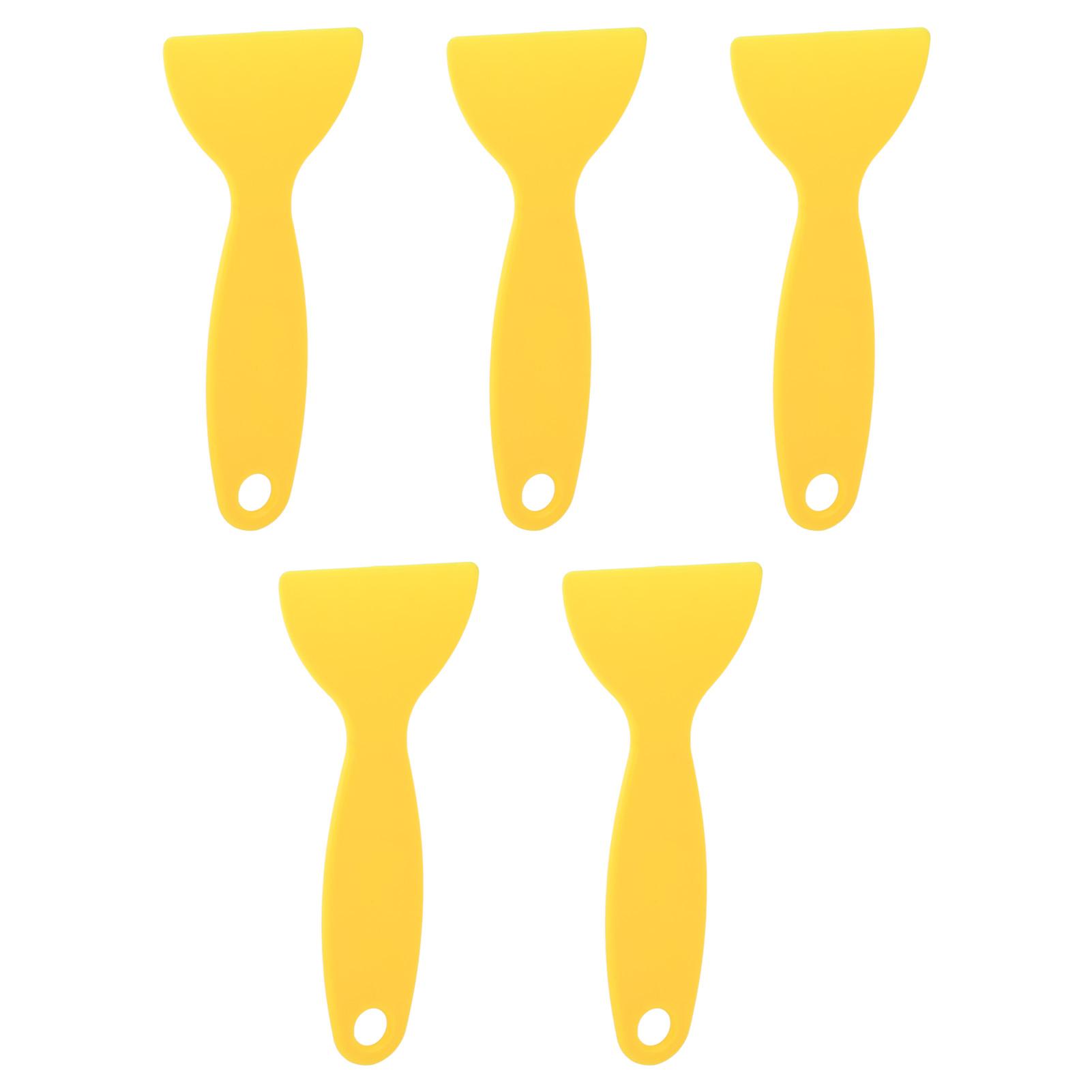 

5pcs 3D Printer Spatula Flexible Plastic 3D Printing Resin Removal Scraper for WANHAO D8 for ANYCUBIC for Nova Yellow