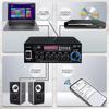 1200W stereo amplifier, Bluetooth 5.0 power amplifier, dual-channel stereo receiver, mixer with 5-band equalizer, USB/SD input