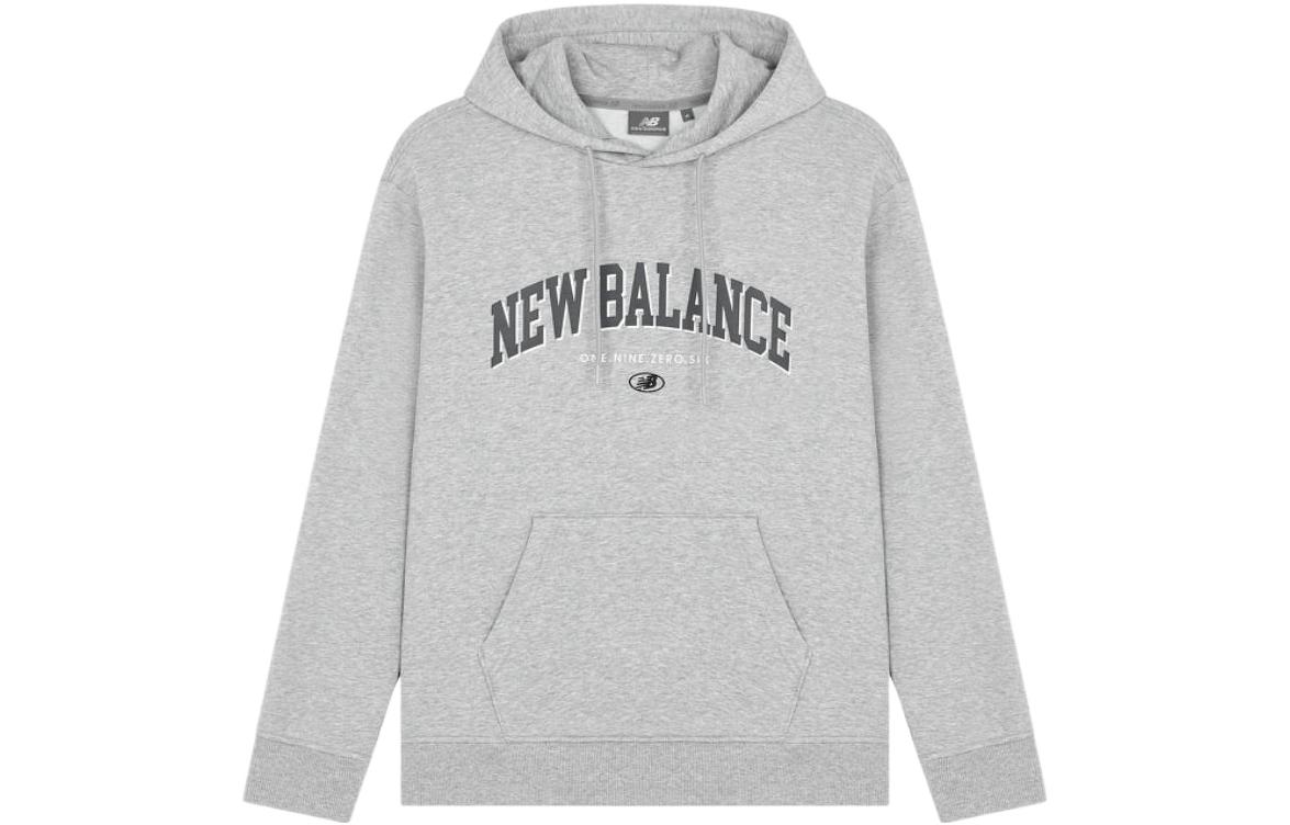 New Balance Sweatshirts Unisex Gray Hooded Moderate Regular 5CC17141-GR S
