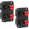 2Pcs Plug Mounting Panel, 45A 600V Mounting Bracket Panel Plug, Quick Connect/Disconnect Flush Mount Base Connectors for Anderson Plug