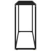 Console Table Black 100 X 35 X 75 Cm Tempered Glass