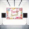 2D Two Sweet 2nd Birthday Backdrop Donut Candy Theme