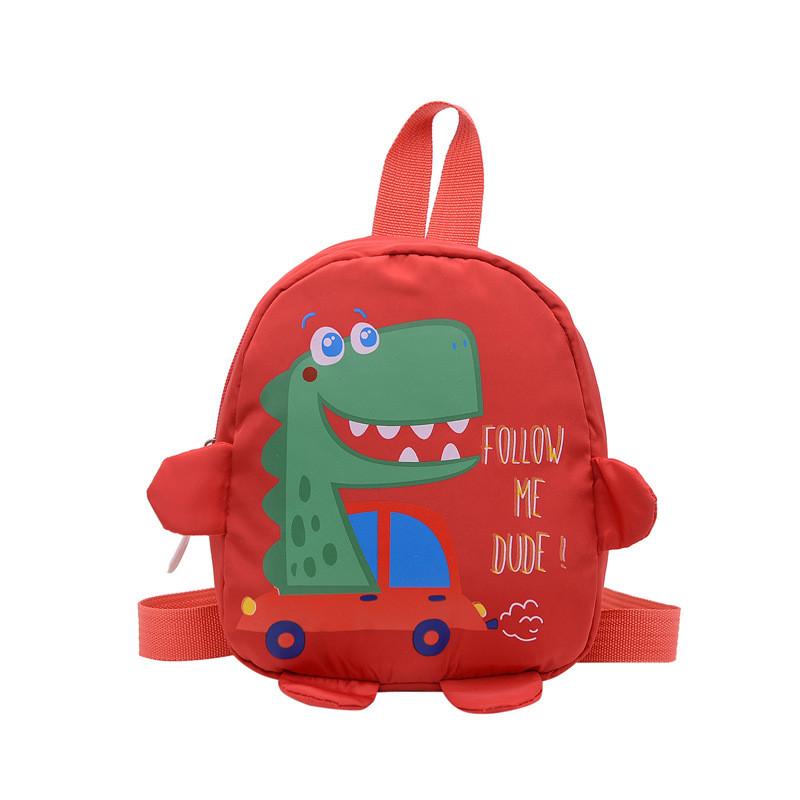 Dinosaur Car Pattern Shoulder Bag Kids Snack Backpack Outdoor School Bags Gift