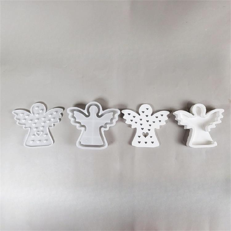 Silicone Mould Epoxy Resin Tool Angel with Heart Star Casting Molds Plasters Molds Craft Supply