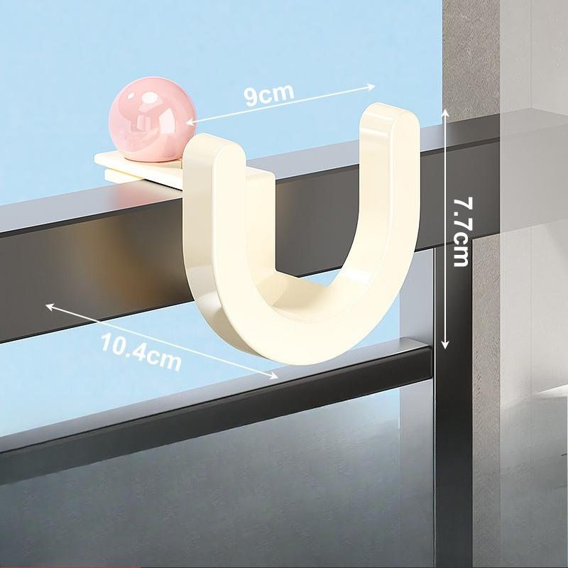 Adjustable Balcony Shoe Rack, Anti-theft Window No Need To Drill Holes, Wall Mounted and Hung Upside Down 1pcs