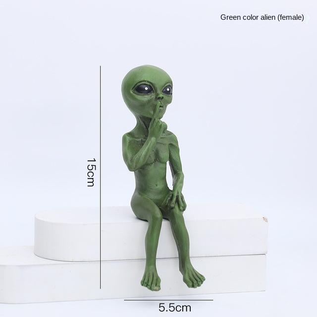 

2022 Творческий Декор Для Дома Статуи Инопланетянина Марса Сказочные Садовые Аксессуары Миниатюрные Медитативные Поделки Украшения Для Дома и На Открытом Воздухе