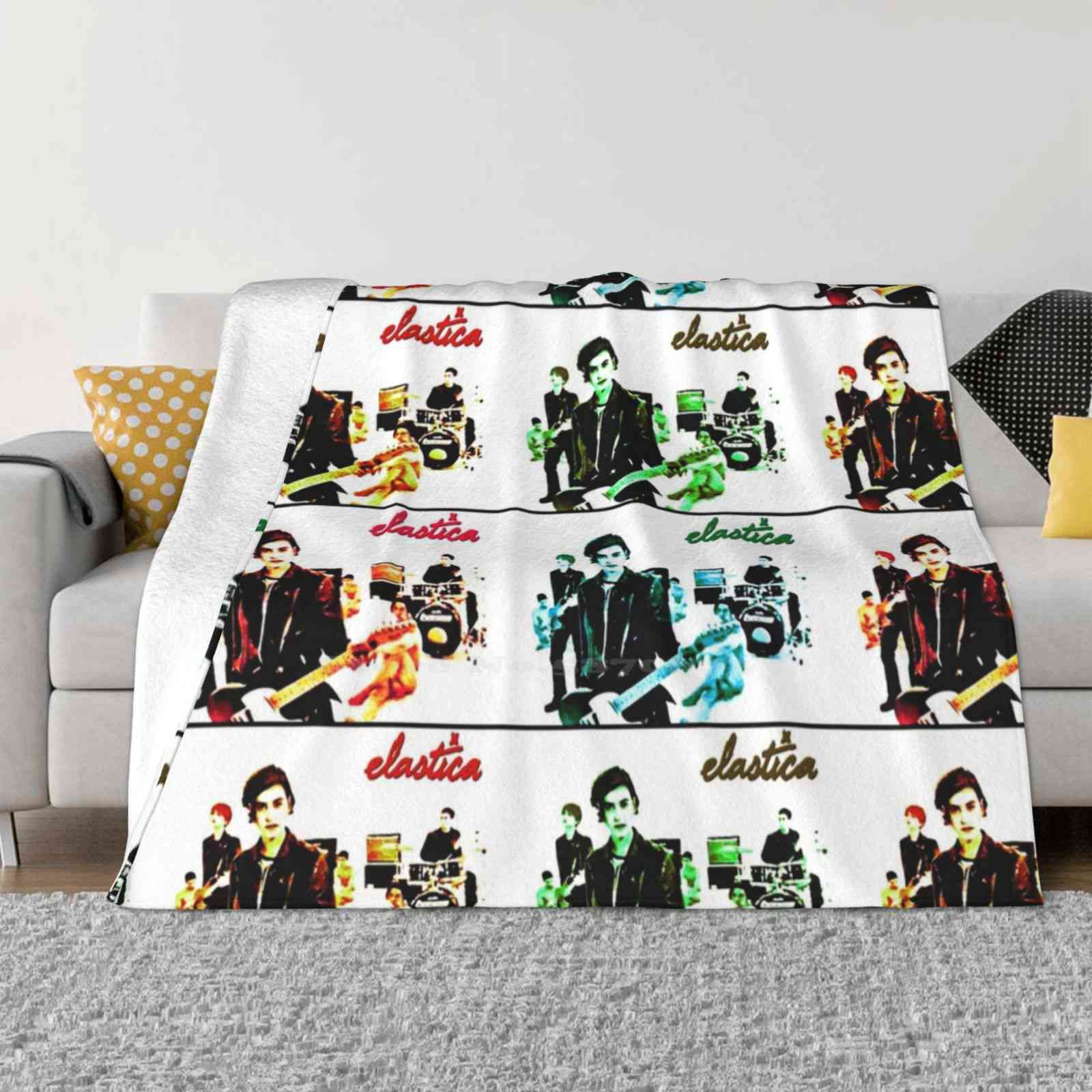 С О Е Д И Н Е Н И Е   Установлено...... Мягкое Теплое Свете Тонкое Одеяло Justine Frischmann Elastica Damon Albarn Blur Britpop 30x40in