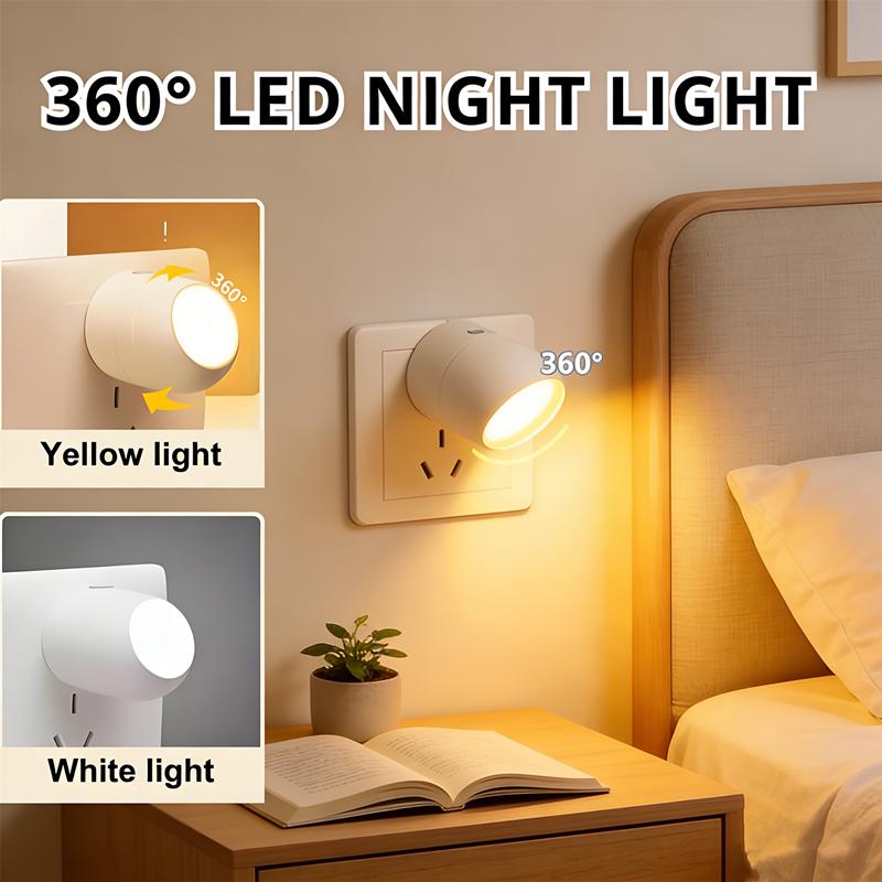 Smart Motion Sensor Night Light 360° Illumination, Eye-protection Soft Light for Bedroom & Corridor, Perfect for Night Feeding