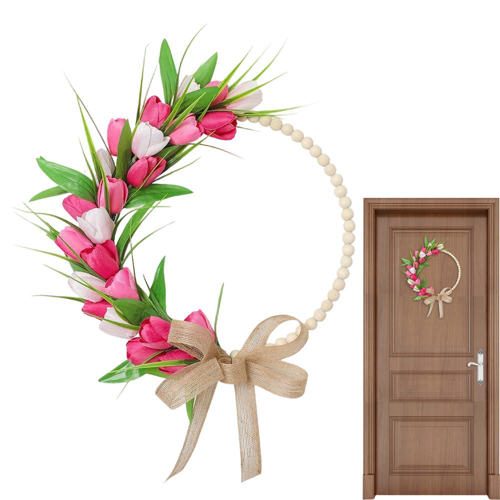 

Front Door Wreath 35cm Artificial Flowers Home Decor Floral Wreath Front Door Decor For Indoor Outdoor Garden Yard Patio Porch