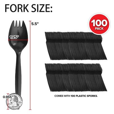 100 Stück dicke Plastiklöffel, Einweglöffel, einzeln verpackt, dicke Joghurtkuchen-Fast-Food-Löffel, Backzubehör, Geschirr