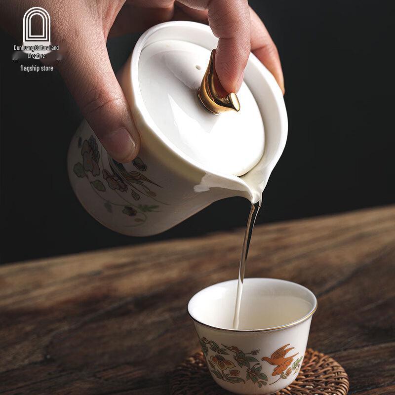 Dunhuang Phoenix Feather Ceramic Tea Gift Set