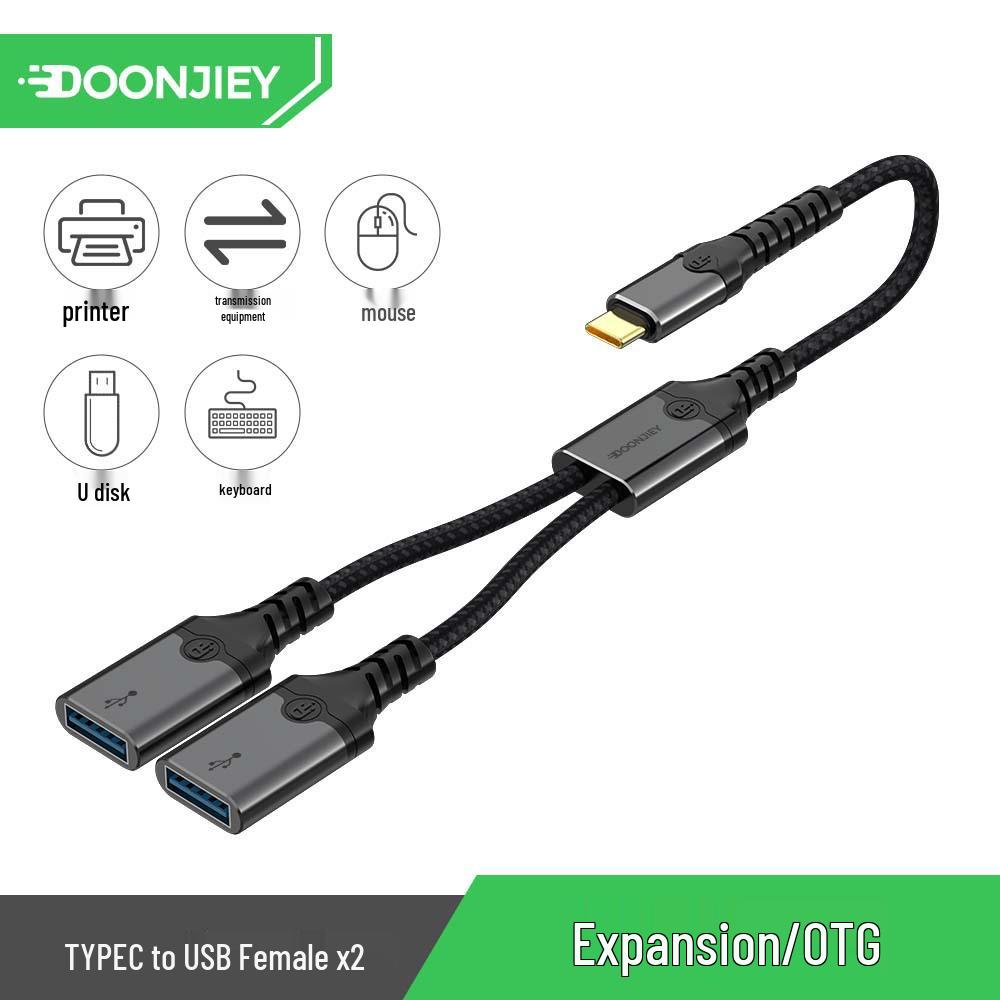 Type-C 3-in-1 Docking Station: Mobile Phone & Computer USB Multi-Port Adapter