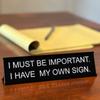 New Black Office Decor Sign Aluminium Alloy Table Decoration Seating Sign Lightweight Desk Sign Coworker Gift