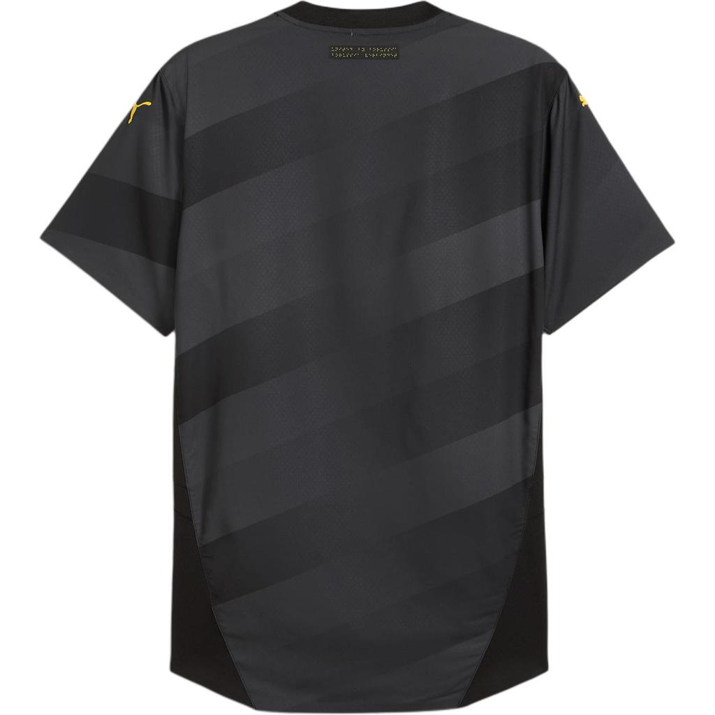 Puma Borussia Dortmund Away FW24 Authentic Casual Retro Short Sleeve Football Shirt Men shirts Yellow Black 77804202