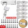 New Padlock Clasp Door Lock Anti Theft Buckle Hardware Window Staple Hasp Staple Stainless Steel Shed Latch 2/3/4/5inch Comes With Free Screws