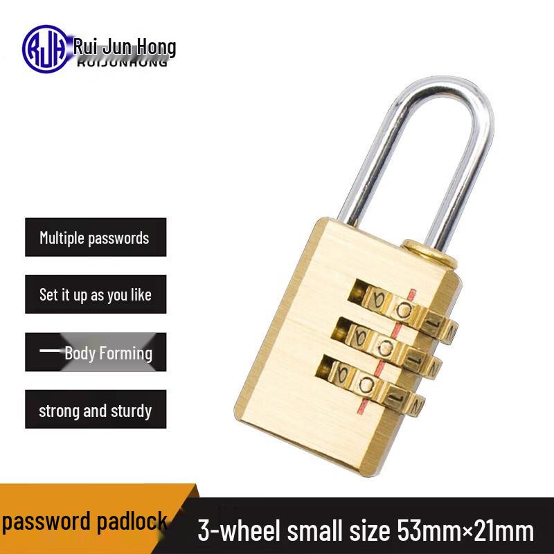 RuiJunHong Brass Combination Padlock