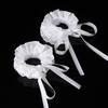 Elizabethan Ruffle False Collar Victorian Style Neck Ruff and Wrist Cuffs Set for Halloween Cosplay Costume Accessories