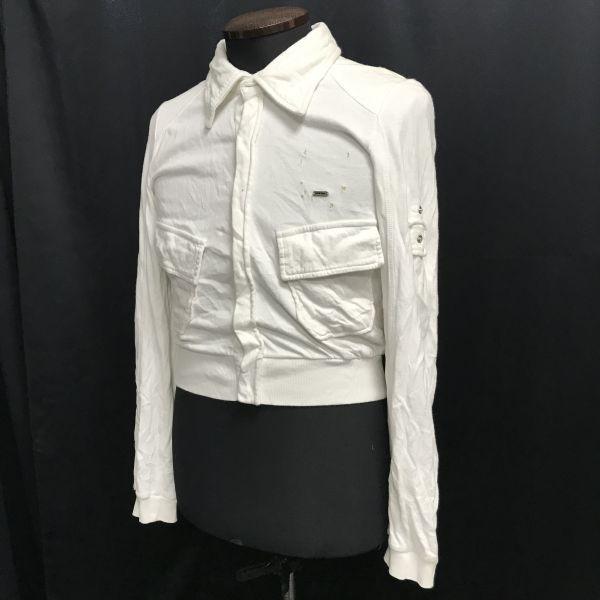 DIESEL Short Denim Jacket Men’s XXS White Cotton High Waist(USED)