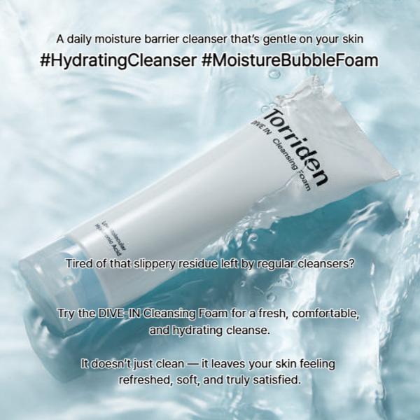 TORRIDEN DIVE-IN Low Molecular Hyaluronic Acid Cleansing Foam (150ml / 5.07 Fl.oz.) (3 Options)