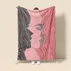 Morandi Color Blanket Abstract Botanical Graffiti Design Scandinavian Minimalist Sofa Blanket Cafe Home Dual Purpose