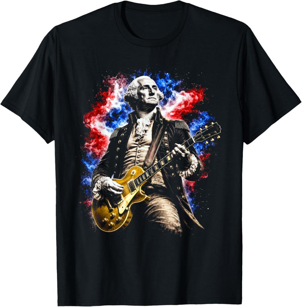 George Washington Playing Guitar Unisex T-Shirt