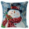 New Christmas Pillow Cover Four-piece Set Pillow Cushion Office Lumbar Backrest Decorative Backrest