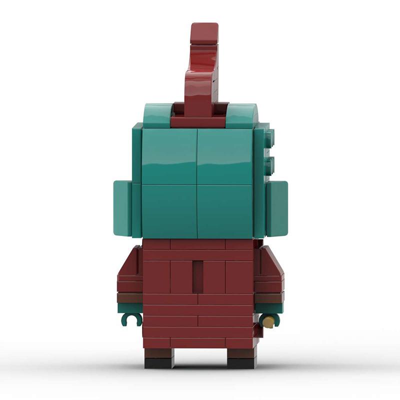 Baustein-kompatibel, Marvel-Yondu-Mechanische Flosse Kreativer Zusammenbau Quadratischer Kopf Stein Modell Geschenk