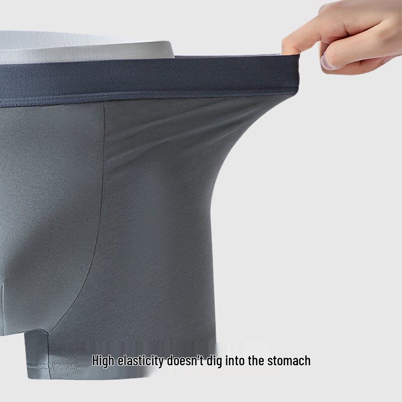 Youkeshu Men's Pure Cotton Antibacterial Boxer Briefs