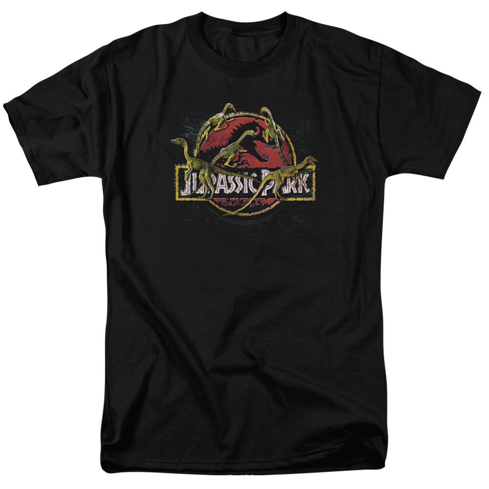 Jurassic Park Something Has Survived T Shirt Mens Licensed Dinosaur Movie Black S