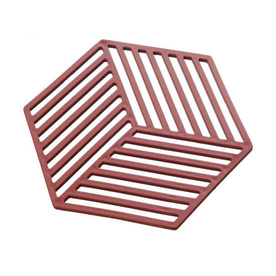 Hollow Heat Resistant Trivet for Hot Dishes Non-Slip Silicone Table Mat for Pots Scratch-Proof