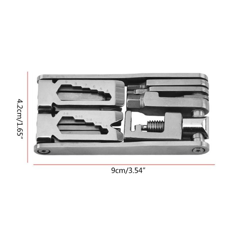 Essential Bike Repair Tool 15 Functions for Road and Mountain Biking Lightweight Portable Allen Keys,HexsSpoke Wrench