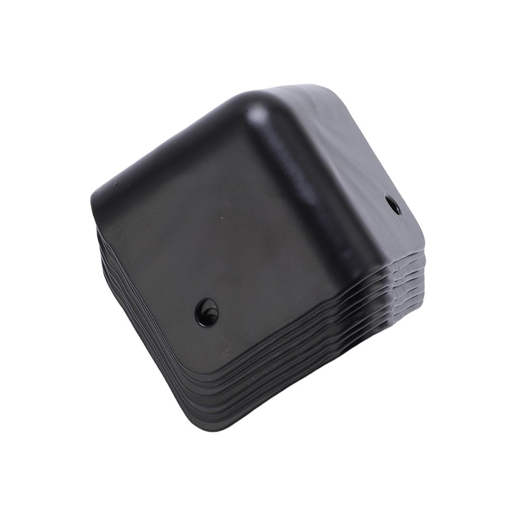 8pcs Corner Protector Black Bump Proof Metal Corner Guard for Speaker Guitar Amp Cabinet Furniture