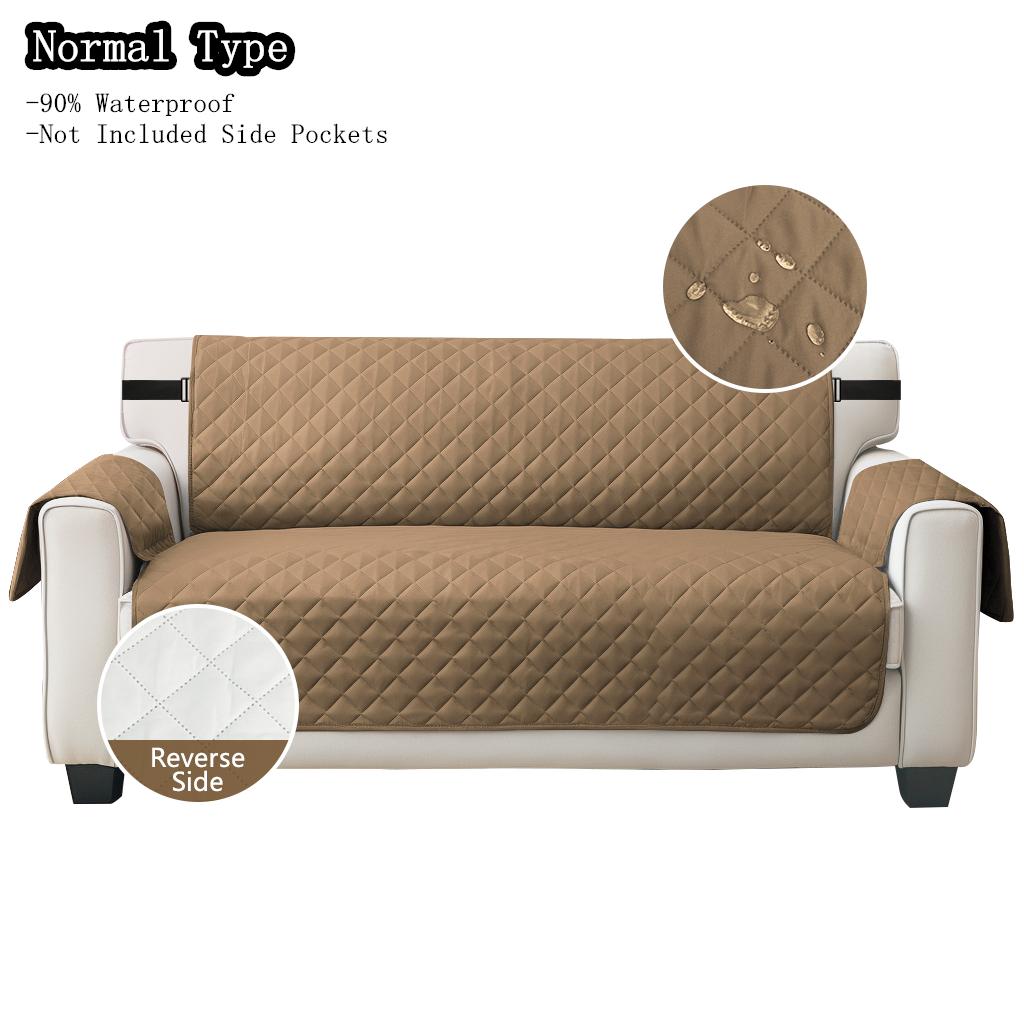 

100% Waterproof Couch Covers Sofa Cover Non-Slip Sofa Slipcover with Elastic Straps Sofa Protector Furniture Cover for Pets Dogs 1 Seater