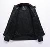 Herren Lederjacken Motorrad Stehkragen Reißverschluss Neue männliche Pu-Mäntel Biker Street Kunstleder Fleece Bomberjacke Oberbekleidung