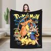 I CHOOSE GRASS Poke-Mon Blanket Coral Fleece Plush Bulbasaur Venusaur Ivysaur Super Warm Throw Blanket for Car Sofa Bedspread