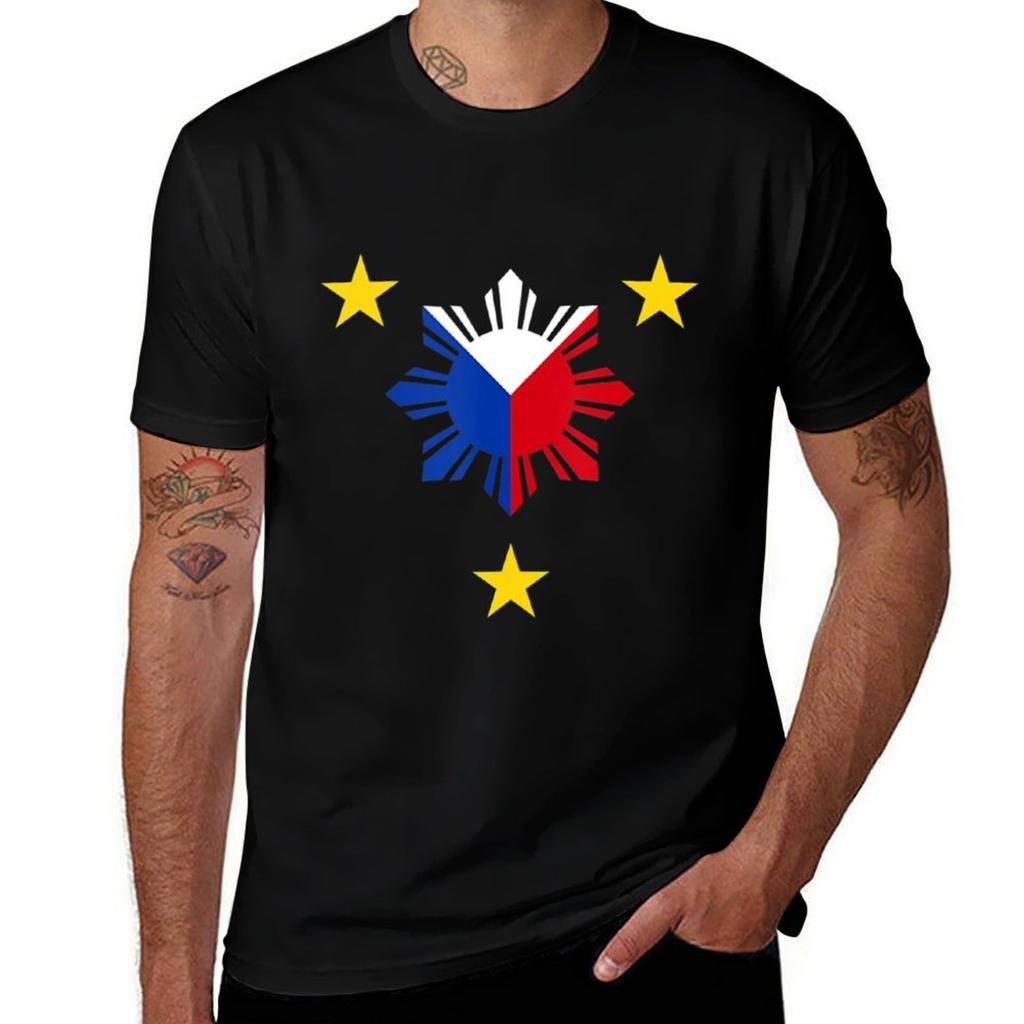 Philippine Flag Philippines Sun And Star Tshirt Street Fashion Casual Tee Shirt