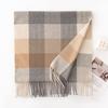 New autumn and winter cashmere plaid scarf women's versatile atmosphere high-end winter scarf women's shawl