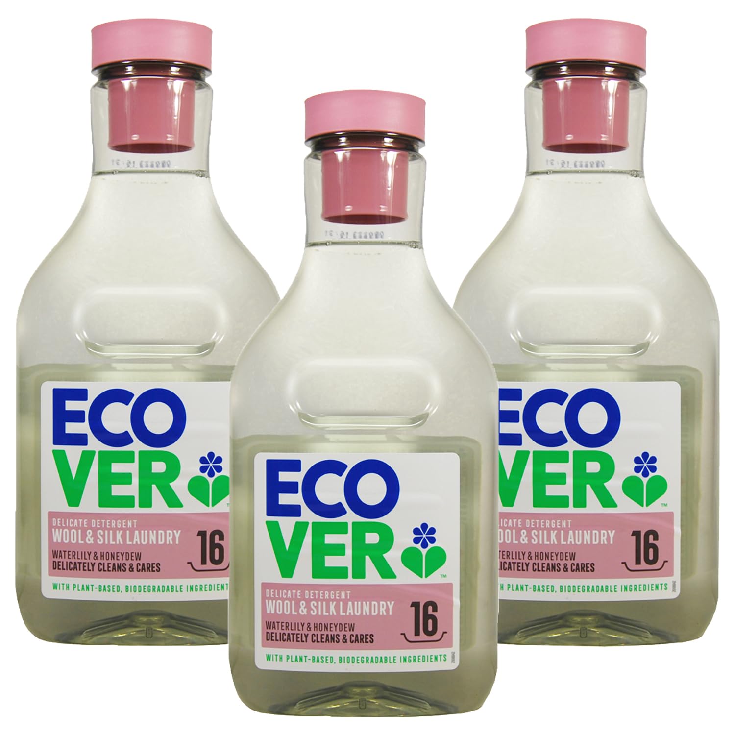 [Bulk Purchase] ECOVER Delicate Laundry Detergent, Water Lily Scent, 750ml x 3 bottles. Liquid detergent, gentle on skin, plant-derived, imported, bab