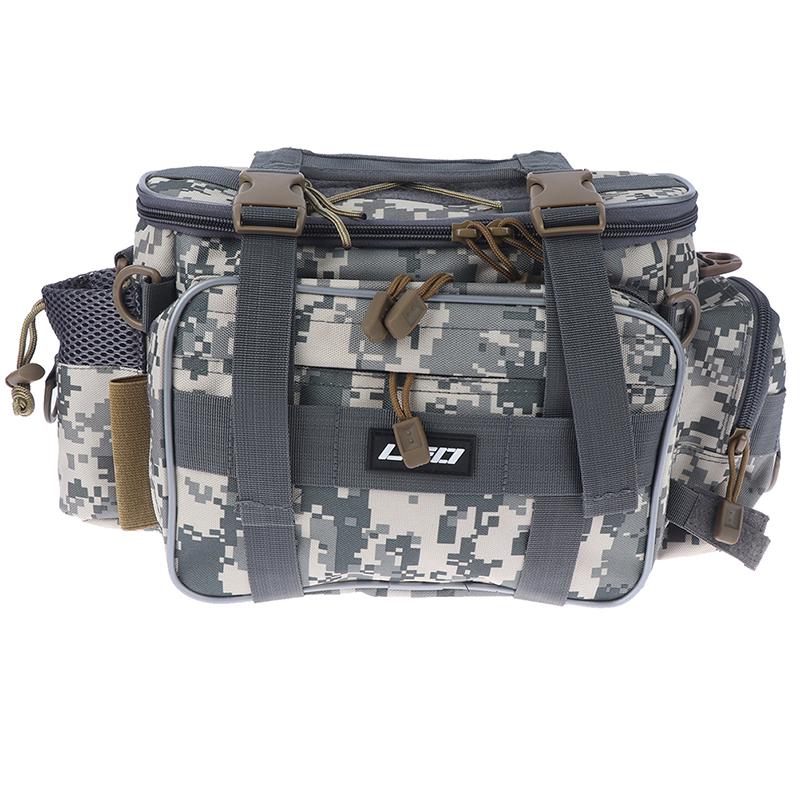 Angelrutentasche 120cm - Dreilagige Angeltasche Wasserdicht Grau Camo