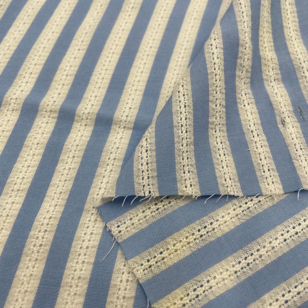 Fashionable Jacquard Stripe Shirt Fabric: Polyester-Cotton Blend for Men, Women, and Children's Dresses