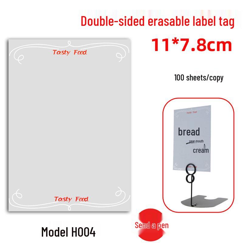 POP Display Stand Price Tag Cards for Bread & Cake