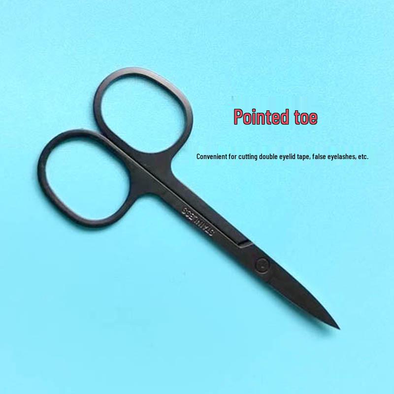 Eyebrow and Nose Hair Trimming Scissors - Stainless Steel, Round Head for Precise Grooming
